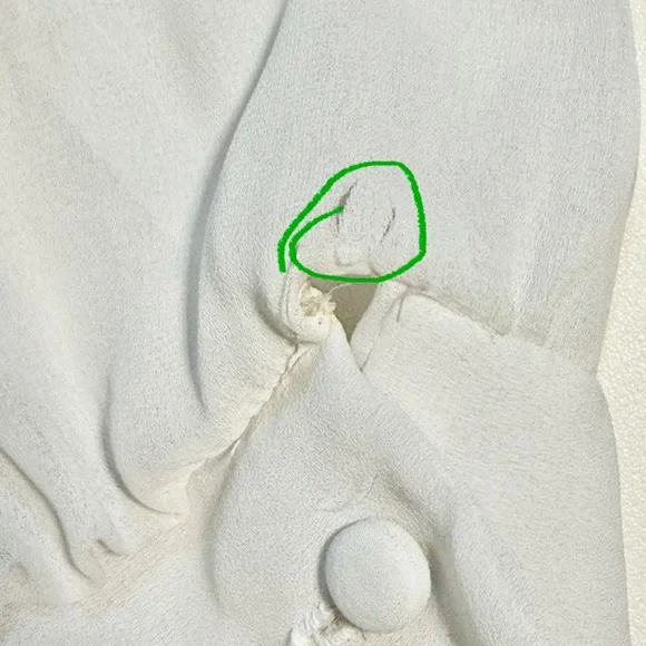 VINTAGE crochet floral lace collar blouse button down tailored lightweight 90s - Picture 12 of 17